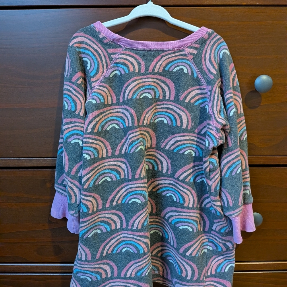 Hatley Rainbow Sweater Dress Size 6